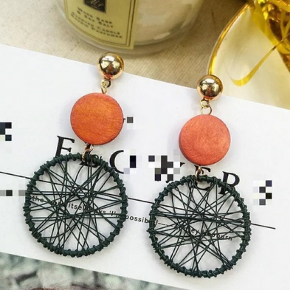Wood Circle Earrings jewelry